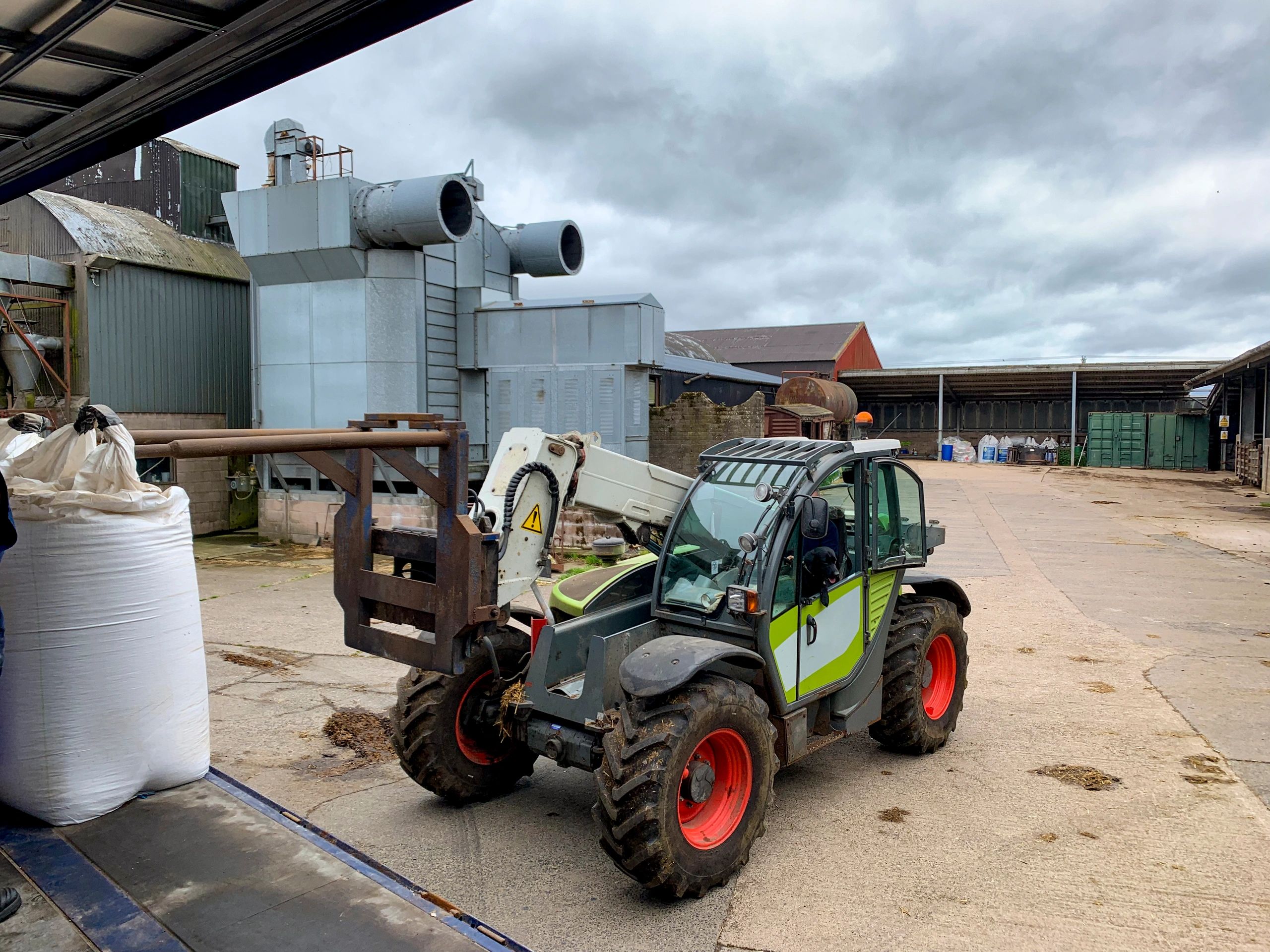 Heavy equipment used for facility maintenance